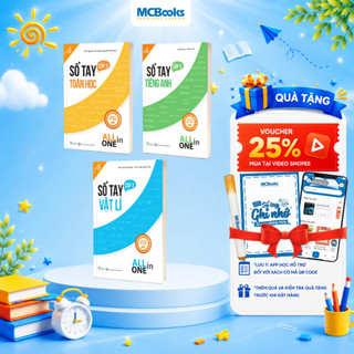 Sách - Combo sổ tay kiến thức all in one khối A01 - Toán Lý Anh (Chương trình mới)