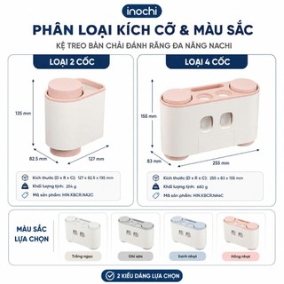 Kệ treo bàn chải đánh răng đa năng Nachi (loại 2 cốc)