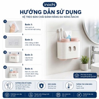 Kệ treo bàn chải đánh răng đa năng Nachi (loại 2 cốc)