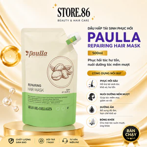 Kem Ủ Tóc Paulla Repairing Hair Mask 500ml | Dưỡng Ẩm Tóc Khô Xơ, Mềm Mượt & Bóng Khỏe