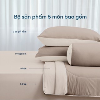 Bộ 5 Món Ga Gối kèm Mền Chần Cool Plus NIN House Mát Lạnh Nhiều Kích Thước Drap Bo Chun Mát Lạnh Thoáng Khí Nhanh Khô