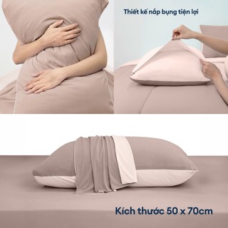 Bộ 4 Món Ga Gối Cool Plus NIN House Vải Mát Lạnh Nhiều Kích Thước Drap Bo Chun Mát Lạnh Thoáng Khí Nhanh Khô