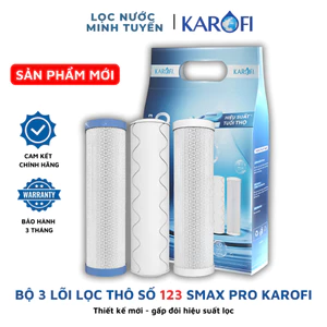 Combo 3 Lõi Lọc Nước Karofi 123 Smax Pro Mới Nhất - Chính Hãng Karofi