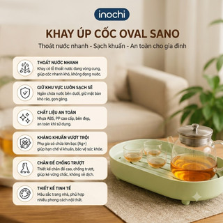 Khay úp cốc oval Inochi Sano – Gọn gàng, tiện lợi, bền đẹp