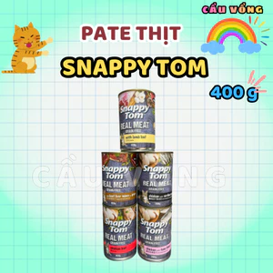 Pate thịt Real Meat SNAPPY TOM cho mèo - Lon 400g
