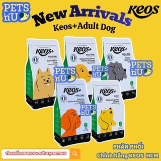 [PP CHÍNH HÃNG] Thức ăn hạt cho chó trưởng thành Keos+ Adult 1,5KG -- KM SỐC! LÊN ĐƠN LÀ CÓ QUÀ