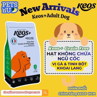 [PP CHÍNH HÃNG] Thức ăn hạt cho chó trưởng thành Keos+ Adult 1,5KG -- KM SỐC! LÊN ĐƠN LÀ CÓ QUÀ