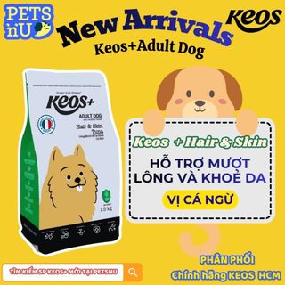 [PP CHÍNH HÃNG] Thức ăn hạt cho chó trưởng thành Keos+ Adult 1,5KG -- KM SỐC! LÊN ĐƠN LÀ CÓ QUÀ