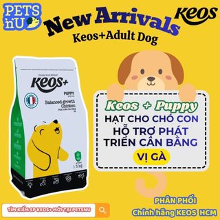 [PP CHÍNH HÃNG] Thức ăn hạt cho chó trưởng thành Keos+ Adult 1,5KG -- KM SỐC! LÊN ĐƠN LÀ CÓ QUÀ
