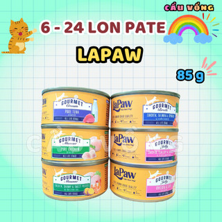 [Hỏa Tốc] 6 - 24 lon pate LAPAW mix vị cho mèo - Lon 85g
