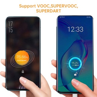 Tương thích với cáp sạc nhanh OPPO 65W SuperVOOC Type-C, tương thích với các dòng máy Reno 8, 9, 10, 11, 12, Find X8 X7