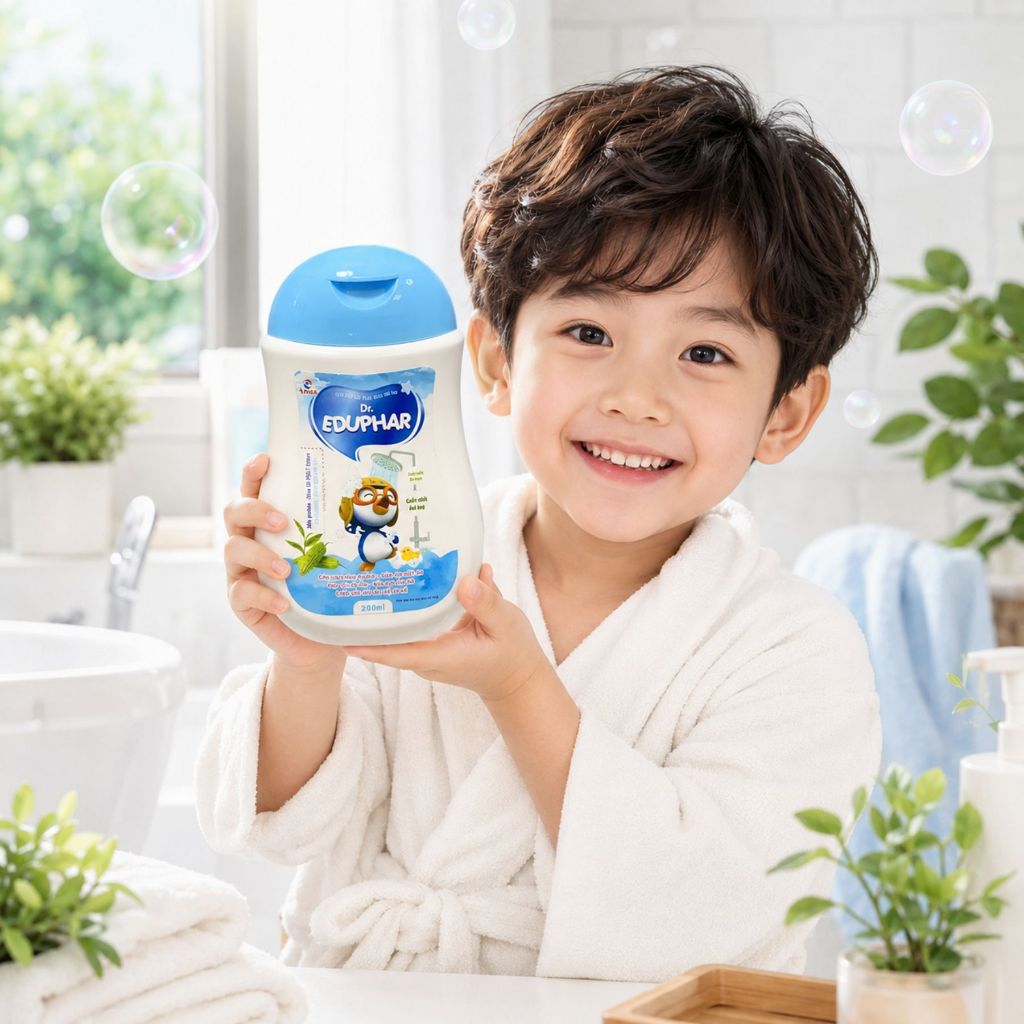 Sữa Tắm Gội Thảo Dược Nhi TW Dr.EDUPHAR 200ml | Chăm Sóc Da Và Tóc Bé Hằng Ngày