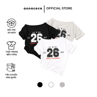 [HOẢ TỐC] Áo Thun Nữ Trễ Vai Phong Cách Năng Động Vải Thun Cotton | 26 Senor T-shirt