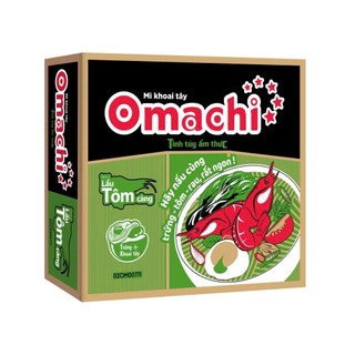 Thùng 30 gói mì khoai tây Omachi lẩu tôm càng 80g
