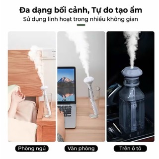 Máy Tạo Ẩm Mini Di Động USB | Máy Phun Sương Nano 35ml/h, 8H Liên Tục, Cho Phòng Ngủ Ô Tô