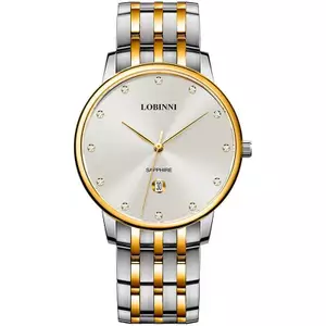Đồng Hồ Nam Chính Hãng Lobinni LB3010G Full Box Chống Nước Kính Sapphire Dây Thép (Máy Quartz)