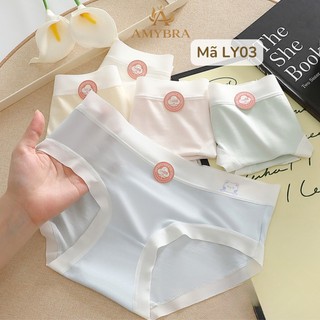 [ MẪU MỚI ] Combo 5 Quần Lót Cotton Ôm Mông, Set 5 Quần Chip Nữ Đáy May Kháng Khuẩn AMYBRA New