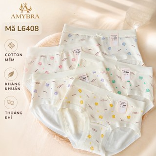 [ MẪU MỚI ] Combo 5 Quần Lót Cotton Ôm Mông, Set 5 Quần Chip Nữ Đáy May Kháng Khuẩn AMYBRA New