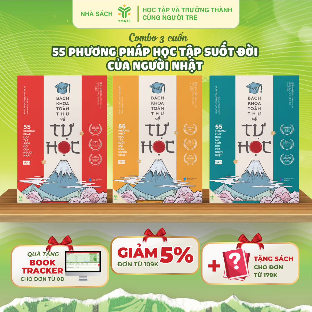 Combo 3 cuốn Bách Khoa Toàn Thư Về Tự Học - 55 Phương Pháp Học Tập