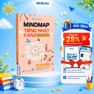 Sách - Mindmap Kanji tiếng Nhật – Dành cho trình độ sơ, trung cấp - Học kèm app