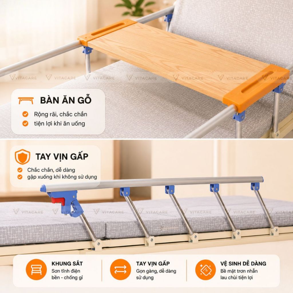 Đệm Nâng Lưng - Chân - Lật nghiêng Điện 0-80° Cho Người Bệnh, Đệm nâng hạ Tự động - Hỗ Trợ Ngồi Dậy (BÀO HÀNH 2 NĂM)