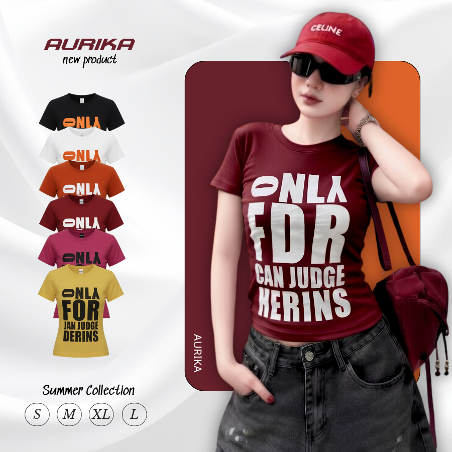 Áo Thun Nữ Ôm Body In Typography, Chất Thun Co Giãn 4 Chiều Mềm Mịn, Tôn Dáng Thanh Lịch, Áo Basic Trơn Dễ Phối Đồ Q18