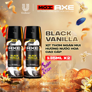 [DEAL SỐC] Combo 2 Xịt thơm nước hoa cao cấp AXE 135ml, Fine Fragrance mist lưu hương tinh tế và khử mùi lên tới 72h