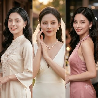 [N746] Dây Chuyền Ngoc Trai Nhân Tạo Dây Hạt 5li Mặt Hạt 12li Ngọc Nhân Tạo Xinh Xắn Cho Nữ - DAISYN