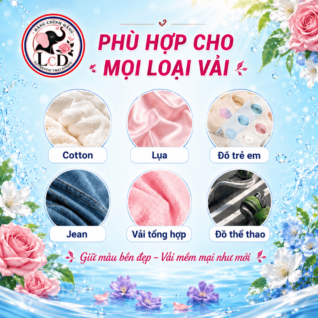 Nước Giặt Essence Thái Lan 3000ml Chính Hãng Nội Địa - Bản Lớn Siêu Lợi - Thơm Lâu Sạch Sâu Mềm Vải LcD STORE