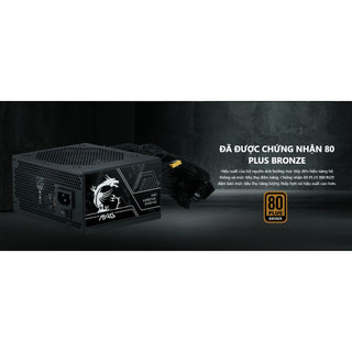 Nguồn Máy Tính MSI MAG A750BN PCIE5 III 750W 80 Plus Bronze | ATX 3.1 | PCIe 5.1 | 12V-2x6 450W | BH Chính Hãng