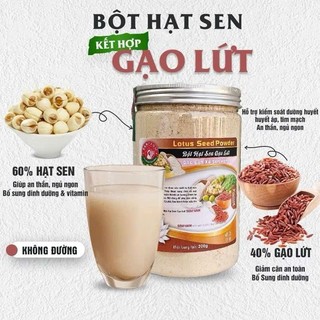 Combo Hạt Sen Gạo Lứt, Hạt Sen Mix 6 Hỗ Trợ Ngủ Ngon Giữ Dáng