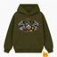 Áo Hoodie Phom Rộng In Trực Diện Họa Tiết Nam Phi Độc Bản - Áo Khoác Nỉ Lót Bông Cao Cấp