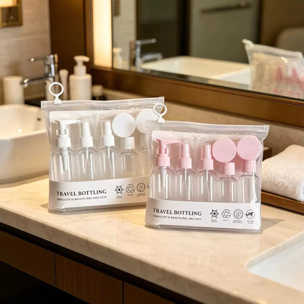 [Quà Tặng] Bộ Chai Lọ Chiết Mỹ Phẩm Du Lịch Nallka Travel Kit Tiện Lợi