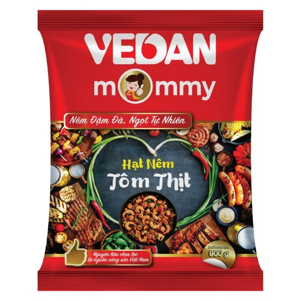 [TẶNG QUÀ HĐ 200K TRỞ LÊN TỪ 05-08.07]Hạt Nêm Vedan Mommy Tôm Thịt Gói 900G
