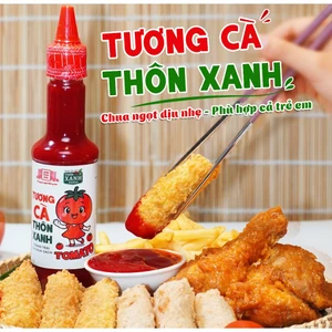 Tương cà Thôn Xanh chai 270g chua ngọt dịu nhẹ ngon tự nhiên trang trại cà chua sạch - Làng Chài Xưa