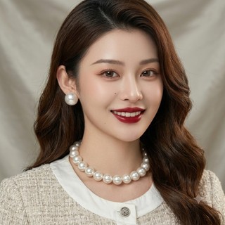 [ DAISYN ] N815 choker dây chuyền hạt ngọc trai nhân tạo chuỗi hạt ngọc trai nhân tạo 14li sang trọng