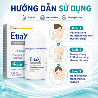 Lăn Khử Mùi Etiaxil Cho Da Nhạy Cảm Giảm Tiết Mồ Hôi Khô Thoáng Dài Lâu 15ml