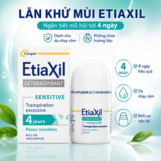 Lăn Khử Mùi Etiaxil Cho Da Nhạy Cảm Giảm Tiết Mồ Hôi Khô Thoáng Dài Lâu 15ml
