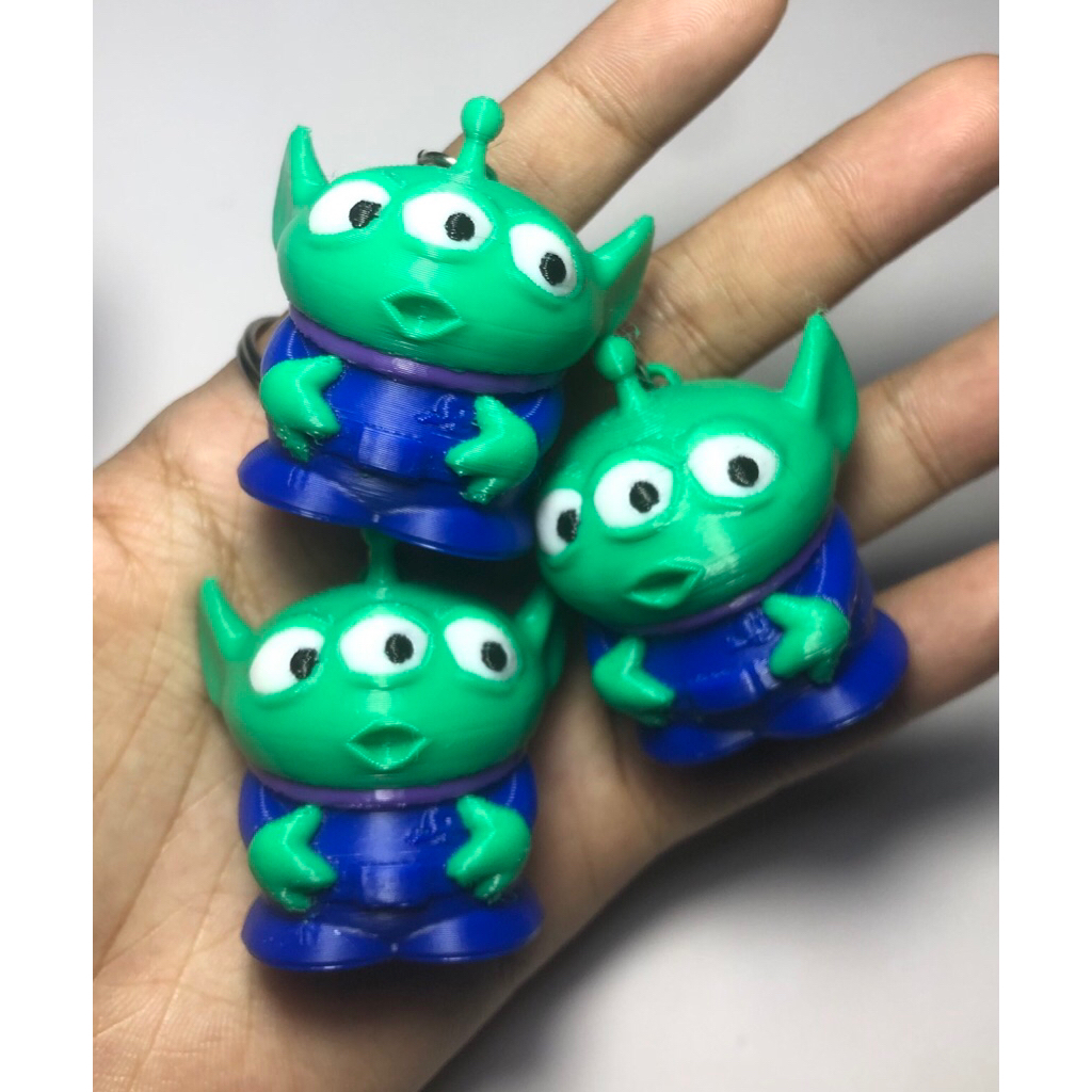 Móc Khóa Alien 3 Mắt | Mô hình In 3D Toy Story