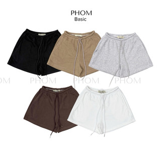 Quần đùi mùa hè nỉ chân cua PHOM lưng thun bản nhỏ co giãn PQ08N