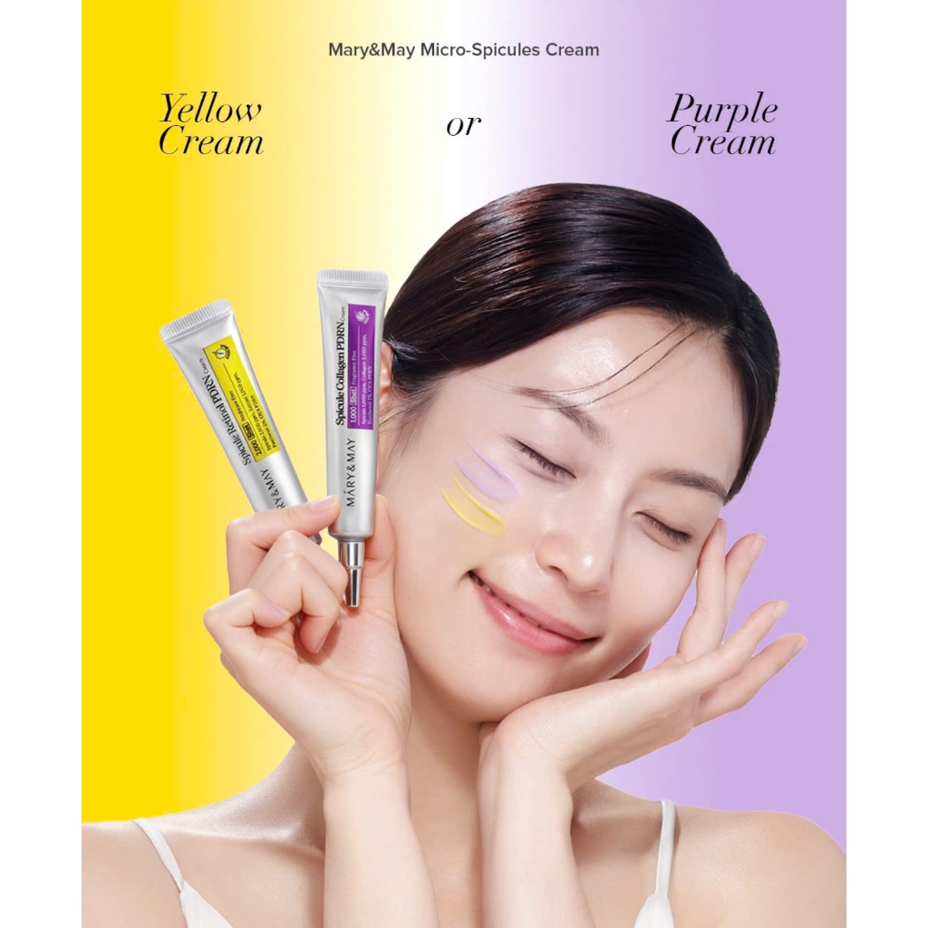 [Hàng công ty] Kem Dưỡng MARY & MAY Spicule PDRN Cream 30ml Retinol Cream & Collagen Cream Hàn Quốc