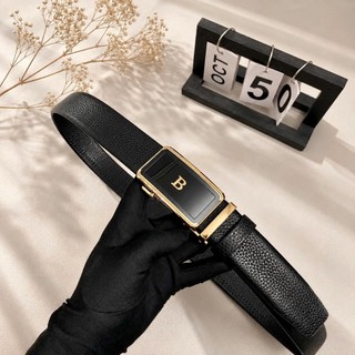 Thắt lưng nam da bò mềm vân bưởi khoá gạt tự động bản dây 3,5cm siêu đẳng cấp hàng vip nhập khẩu