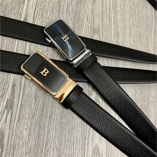 Thắt lưng nam da bò mềm vân bưởi khoá gạt tự động bản dây 3,5cm siêu đẳng cấp hàng vip nhập khẩu