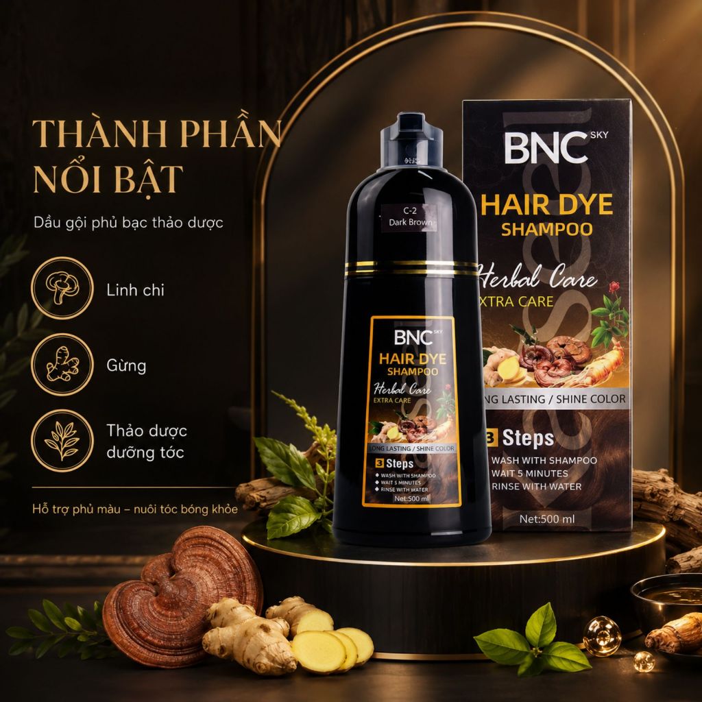 Dầu Gội Phủ Bạc KARSEELL 500ml | Thảo Dược Chăm Sóc Tóc, Hỗ Trợ Phủ Màu Tóc Bạc