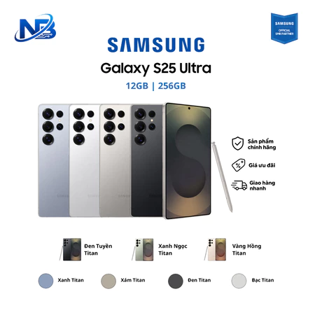 (Kích T9) Điện thoại Samsung Galaxy S25 Ultra 5G 12/256GB (Nguyên Seal) - Hàng Chính Hãng Samsung Việt Nam
