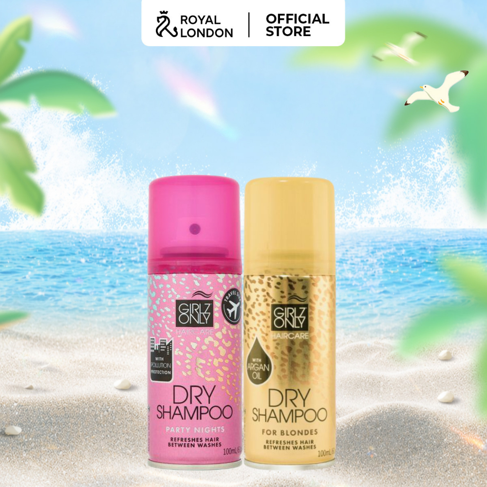 Combo 2 Dầu gội khô Dry Shampoo Girlz Only Travel Size 100ml