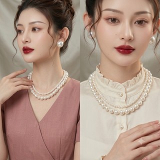 [ DAISYN ] N749 dây chuyền ngọc trai nhân tạo dây hạt 4li- 10li ngọc trai nhân tạo xinh xắn cho nữ
