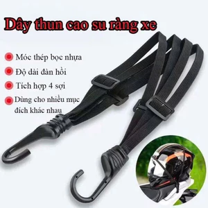 Dây đai cố định hành lý E1573-dây chun chằng xe máy, xe đạp kèm 2 móc treo ăn toàn HQ