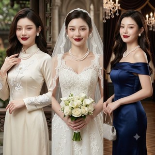 [ DAISYN ] N751 dây chuyền ngọc trai nhân tạo dây đôi hạt 4li- 8li ngọc trai nhân tạo xinh xắn cho nữ