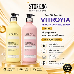Combo Dầu Gội Xả VITROYIA REPAIRING | Dưỡng Ẩm Tóc Khô Xơ, Mềm Mượt Chuẩn Salon